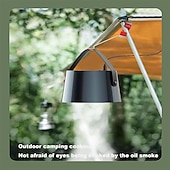 abordables Humidificadores y deshumidificadores-Campana extractora portátil ajustable de 3 velocidades Campana extractora de escritorio colgante con pantalla de filtro de 12 pulgadas Campana extractora de escritorio móvil con soporte