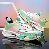 economico Sneakers da uomo-scarpe da corsa sportive leggere da uomo – scarpe da ginnastica con lacci in mesh traspirante con suola ammortizzante per palestra e fitness all&#039;aperto