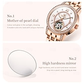 economico Orologi meccanici-OLEVS Da donna Orologio meccanico Moda Casual Orologio da polso Automatico a Carica Automatica Luminoso Impermeabile Decorazione Lega Guarda