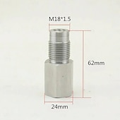 economico Attrezzi per riparazione auto-Adattatore filettato per sensore di ossigeno m18x1,5 in acciaio inox, distanziale di estensione per emulatore di convertitore mini catalizzatore universale