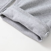 baratos Calças Desportivas-Homens Calças de lã Calças Esportivas Corredor Calças Calça de moletom de perna reta Cintura elástica Perna reta Tecido Quente Comprimento total Esportes Diário Férias Estilo Clássico Cinza escuro