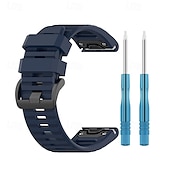 levne Pásky na hodinky Garmin-Pásek hodinek pro Garmin Fenix 8 51mm 7X Pro 6X 5X Plus Epix Pro Tactix 7 Amoled Instinct 2X Quatix Enduro Descent Mk2i Mk2 26mm Silikon Výměna, nahrazení Popruh Nastavitelný Sportovní značka Náramek