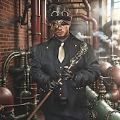 levne Masky-Kovový kyborg předvečer Všech svatých Benátská maska Fantom opery Karnevalová maska Steampunk Dospělé Pánské Dámské předvečer Všech svatých Karneval Mardi Gras Párty Plesová maškaráda Jednoduch