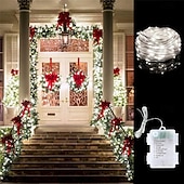 olcso USB-tápellátás-5m/10m karácsonyi led bőrzsinór fényfüzér, karácsonyfa dekor lámpák boldog karácsonyra, újévre és navidad ünnepekre (1db/2db)