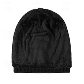 levne Čepice s čepicí-Pánské Unisex Čepice Beanie Zimní čepice Kulichy 骷髅头毛线帽 Pletená čepice Černá Fialová Akrylová vlákna Pletený Útulný Denní nošení Jdeme ven Plná / Jednobarevná Teplý