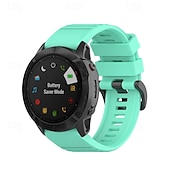 levne Pásky na hodinky Garmin-Pásek hodinek pro Garmin Fenix 8 51mm 7X Pro 6X 5X Plus Epix Pro Tactix 7 Amoled Instinct 2X Quatix Enduro Descent Mk2i Mk2 26mm Silikon Výměna, nahrazení Popruh Nastavitelný Sportovní značka Náramek