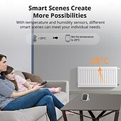 preiswerte Haushaltsgeräte-Zigbee-Thermostat-Heizkörperventil, intelligenter Thermostat mit App-Funktionalität, kompatibel mit Alexa/Home Assistant/Google Home, 1 Stück