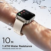 abordables Montres connectées-Joyroom JR-FT3S Montre intelligente 1.96 pouce Smartwatch Montre Connectée Bluetooth Moniteur de Fréquence Cardiaque Calendrier Oxygène sanguin Compatible avec Android iOS Femme Hommes Mode