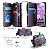 cheap Other Phone Case-Phone Case For Google Pixel 9 Pro Pixel 9 Pro XL Pixel 8 Pro Pixel 8 Pixel 9 Wallet Case Magnetic Zipper Support Wireless Charging Retro TPU PC