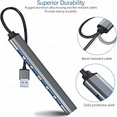 levne USB rozbočovače-usb hub dock 3.0 7 port usb 2.0 3.0 hub multi splitter adaptér otg typ c hub pro lenovo huawei xiaomi macbook hliníková slitina
