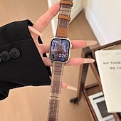 זול להקות Apple Watch-סולו לופ מותאם ל רצועת השעון של Apple Watch 38 מ&quot;מ 40 מ&quot;מ 41 מ&quot;מ 42 מ&quot;מ 44 מ&quot;מ 45 מ&quot;מ 49 מ&quot;מ נשים מתכוונן דמוי עור רצועת שעון חלופית ל iwatch Ultra 2 Series 9 8 7 SE 6 5 4 3 2 1