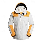 preiswerte Fleece &amp; 3 in 1 Jacken-Herren Damen Soft Shell Jacke Wanderjacke Winter Draussen warm Fleece-Futter Windundurchlässig Wasserdicht 3-in-1-Jacke Vliesjacken Windbreaker-Jacke Reisen Schwarz Gelb Rot Marinenblau Grün