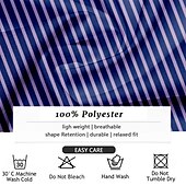 cheap Men&#039;s Dress Shirts-Men&#039;s Striped Dress Shirt Bowling Shirt Button Up Shirt Long Sleeve Hawaiian Casual Formal Outdoor Vacation Spring Fall Turndown Button Up Blue