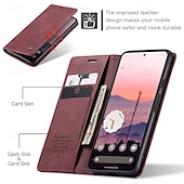 זול תיק טלפון אחר-טלפון מגן עבור גוגל Pixel 9 Pro Pixel 9 Pro XL Pixel 8 Pro Pixel 8 פיקסל 9 Pixel 7 Pixel 7 Pro Pixel 6 Pixel 6 Pro כיסוי הפוך עם מעמד מגנטי חריץ לכרטיס רטרו TPU עור PU