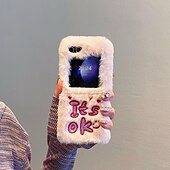 זול מארז סמסונג-טלפון מגן עבור Z Flip 6 Z Flip 5 Z Flip 4 Z Flip 3 כיסוי אחורי עמיד בזעזועים רטרו קטיפה