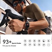 abordables Montres connectées-Joyroom JR-FT3S Montre intelligente 1.96 pouce Smartwatch Montre Connectée Bluetooth Moniteur de Fréquence Cardiaque Calendrier Oxygène sanguin Compatible avec Android iOS Femme Hommes Mode