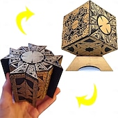 cheap Party Supplies-Detachable Hellraiser Puzzle Box, Hellraiser Puzzle Box Functional, Deformation Detachable Lock Puzzle Box. with Base