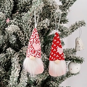baratos Decorações de casamento-1pc dia dos namorados gnomo ornamento, boneca sem rosto e rudolph estatueta decoração pendurada, decoração romântica dia dos namorados
