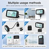 economico Elettrodomestici-tuya termoigrometro wireless wifi termometro igrometro temperatura umidità tester sensore supporto per alexa google