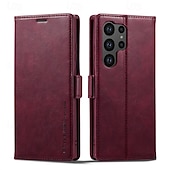 Недорогие Чехлы для Samsung-телефон Кейс для Назначение SSamsung Galaxy S24 S24 Ultra Plus S24 ФЭ S23 S22 S21 S20 Ultra Plus FE A54 A34 A14 А53 A52 Samsung A13 5G Откидная крышка со стендом Магнитный Разъем для карты Ретро