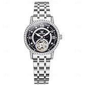 economico Orologi meccanici-OLEVS Da donna Orologio meccanico Moda Casual Orologio da polso Automatico a Carica Automatica Luminoso Impermeabile Decorazione Lega Guarda