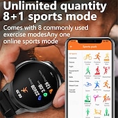 abordables Relojes inteligentes-EX100 Reloj inteligente 1.95 pulgada Smartwatch Reloj elegante Bluetooth Podómetro Recordatorio de Llamadas Seguimiento del Ejercicio Compatible con Android iOS Mujer Hombre Larga espera Llamadas con