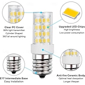 ieftine Becuri Porumb LED-becuri led e17 5w lumini frigorifice neregulabile, alb cald/alb 2buc 110v-130v