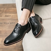 economico Formale-scarpe classiche da uomo in stile oxford marrone con dettagli brogue - eleganti calzature formali per lavoro ed eventi