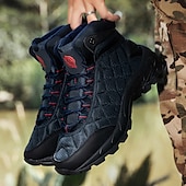 abordables Botas de montaña-Botas de senderismo acolchadas para hombre: ligeras, impermeables, suela antideslizante, diseño de caña alta, ideales para aventuras al aire libre.