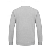tanie Męskie bluzy 3D-Męskie Bluza dresowa Czarny Rumiany róż Czerwony Zielony Jasnoszary Półgolf Równina Sport i turystyka Codzienny Święto Poliester Moda miejska Podstawowy Codzienny Jesień i zima Odzież Bluzy z kapturem