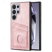 voordelige Samsung-hoesje-telefoon hoesje Voor S24 S24 Ultra Plus S24 FE S23 S22 S21 S20 Ultra Plus FE A55 A35 A25 A15 5G A54 A34 A14 A73 A53 A33 A23 A13 S25 Ultra Achterkant Kaartsleuf Schokbestendig Retro TPU PU-nahka