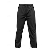 baratos Calças Desportivas-Homens Calças Esportivas Calça de moletom com pernas largas Calças de Veludo Calças Bolsos Com Cordão Cintura elástica Tecido Conforto Esportes Diário Moda Casual Preto Branco Micro-Elástica