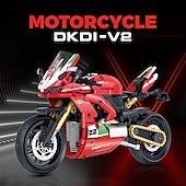 cheap Building Toys-Technic Motorcycle Model Building Block Toy Gift for Halloween Christmas