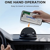 ieftine Suport Auto-Suport telefon pentru tabloul de bord Rotativ Suport pentru telefon pentru Mașină Panou Comandă Compatibil cu Toate telefoanele mobile Accesorii de Mobil