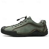 abordables Baskets-baskets décontractées en similicuir marron pour hommes avec lacets élastiques réglables - semelle antidérapante durable, coupe confortable pour un usage quotidien