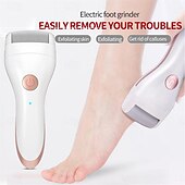 cheap Facial Care Device-Portable Cordless Electric Foot File Hard Skin Callus Remover with 2 Roller And Rechargeable Foot Care Tool for Dry Dead and Cracked Feet