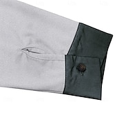 preiswerte Rugby-Polo für Herren-Herren Poloshirts Golf Poloshirts Strasse Geschäft Kargen Klassisch Langarm Modisch Basic Patchwork Tasche Farbblock Herbst Winter Jahreszeiten Regular Fit Hellblau Babyblau Schwarz Weiß Burgunderrot