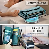 cheap Other Phone Case-Phone Case For Google Pixel 9 Pro Pixel 9 Pro XL Pixel 8 Pro Pixel 8 Pixel 9 Wallet Case Magnetic Zipper Support Wireless Charging Retro TPU PC