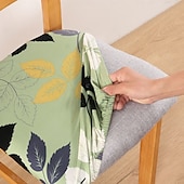 abordables Couverture de chaise de salle à manger-Housse de siège de chaise extensible et durable, idéale pour protéger et rafraîchir les sièges de chaise, ajoute confort et style aux chaises de salle à manger, de bureau ou de salon