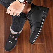 baratos Ténis para Homem-tênis casuais masculinos forrados e quentes de inverno – sapatos de cano alto com cadarço à prova d&#039;água e forro de pelúcia, sola antiderrapante, ideal para atividades ao ar livre e clima frio
