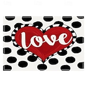 cheap Placemats &amp; Coasters &amp; Trivets-Valentine&#039;s Day Placemats Set of 4 Romantic and Decorative Table Mats Featuring Heart or Rose Patterns Durable and Heat-Resistant Perfect for Adding a Touch of Love to Your Dining Table Decor