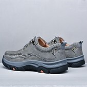 economico Semi-formale-scarpe da trekking da uomo in similpelle marrone con chiusura a lacci - comode e resistenti, perfette per le avventure all&#039;aria aperta
