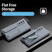お買い得  サムスン用ケース-電話 ケース 用途 Zフォールド7 Zフォールド6 Z Fold 5 Z Fold 4 Z Fold 3 バックカバー スタンド付き 耐衝撃 レトロ風 PC シリコーン