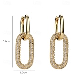 Недорогие Серьги-Серьги-кольца Старинный Сердце Серьги Бижутерия A / B / C Назначение Свадьба Для вечеринок 1 пара