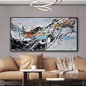 cheap Abstract Paintings-Mintura Handmade Abstract Colorful Oil Paintings On Canvas Wall Art Decoration Modern Picture For Home Decor Rolled Frameless Unstretched Painting