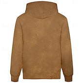 economico felpe 3d da uomo-Per uomo Tigre Felpe Felpa con cappuccio Felpa con cappuccio Con cappuccio Di tendenza Stampa 3D Da mare Per uscire Abbigliamento di strada Marrone Cerniera A cordoncino Autunno Inverno progettista