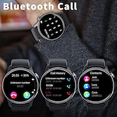 ieftine Ceasuri Smart-F207 Ceas inteligent 1.35 inch Uita-te inteligent Bluetooth Monitorizarea temperaturii Pedometru Reamintire Apel Compatibil cu Android iOS Dame Bărbați Standby Lung Telefon Hands-Free Rezistent la apă