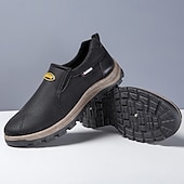 preiswerte Herrenpantoletten &amp; -slipper-Beige Herren-Outdoor-Schuhe zum Reinschlüpfen mit rutschfester, robuster Sohle und schwarzen Akzenten – bequemes Freizeitschuhwerk für den Alltag