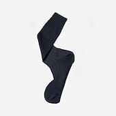 cheap Men&#039;s Elite Accessories-Men&#039;s 1 Pair Socks Black Red Color Solid Color Formal Wedding Anniversary Thin Spring &amp;  Fall Knitwear Elegant