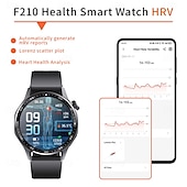 abordables Bracelets connectés-696 F210 Montre intelligente 1.55 pouce Montre intelligente avec bracelet Bluetooth ECG + PPG Podomètre Rappel d&#039;Appel Compatible avec Android iOS Hommes Mode Mains-Libres Rappel de Message IPX-0